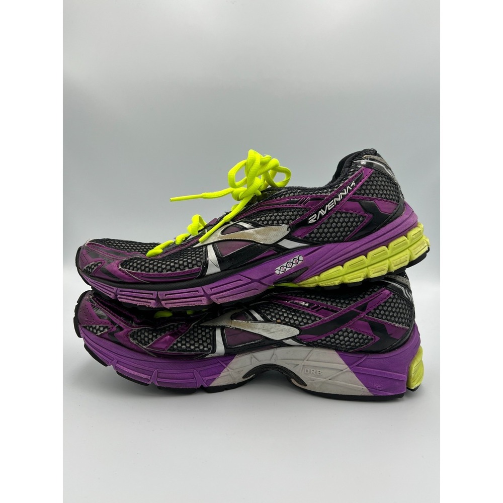 Brooks Womens Purple Running Shoes Ravenna 4 1201251B612 Lace Up Low Top Size 9B